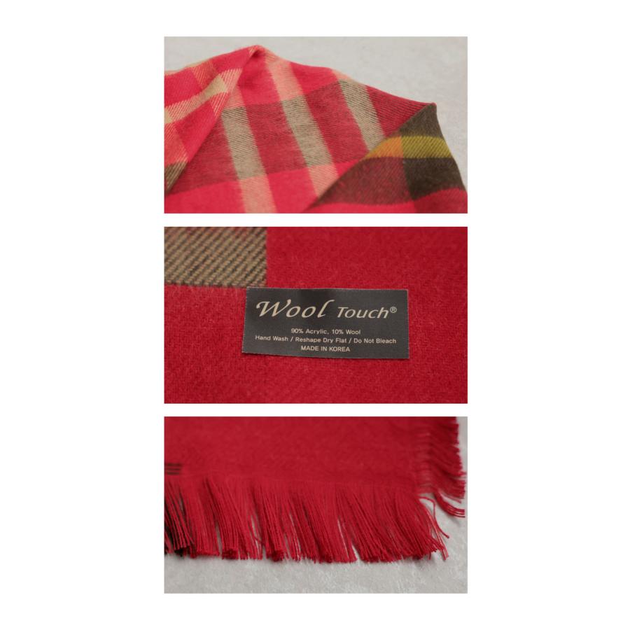 antiqua（アンティカ） チェック柄 2WAY ストール ポンチョ レディース