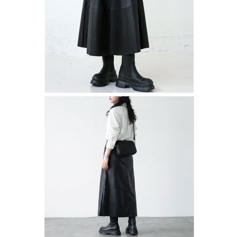 antiqua（アンティカ） フェイクレザー スカート レディース ボトムス