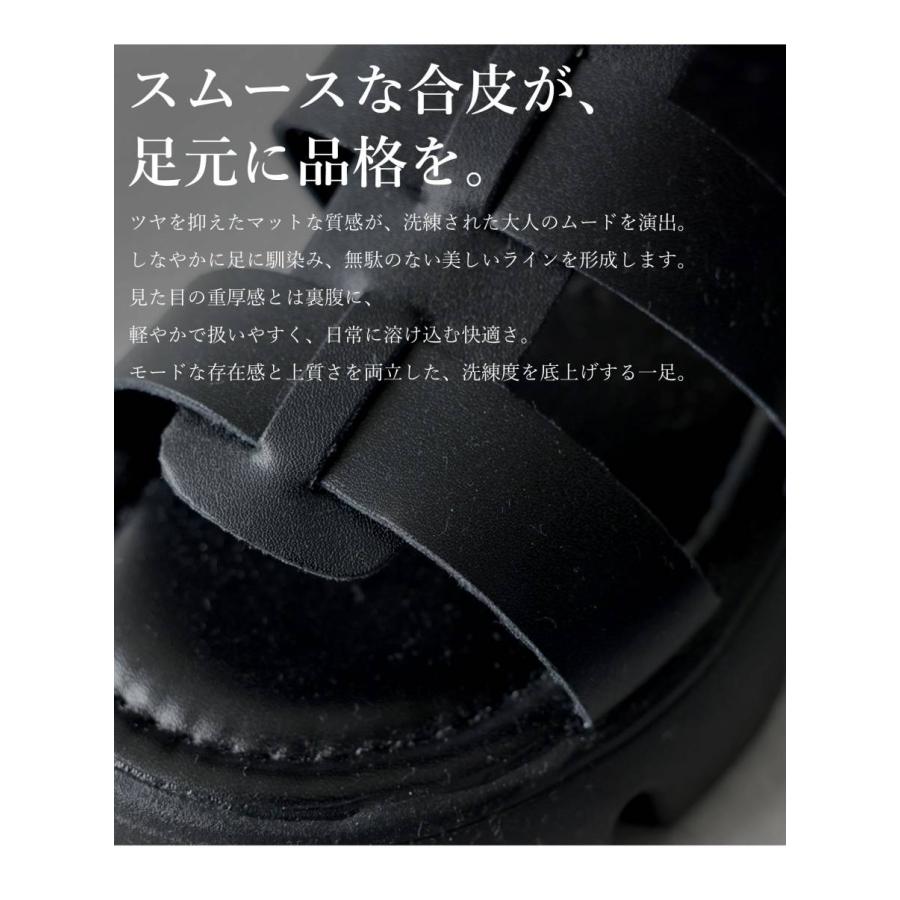 ブーツサンダル レディース 厚底 グルカサンダル 送料無料 ・メール便不可の画像