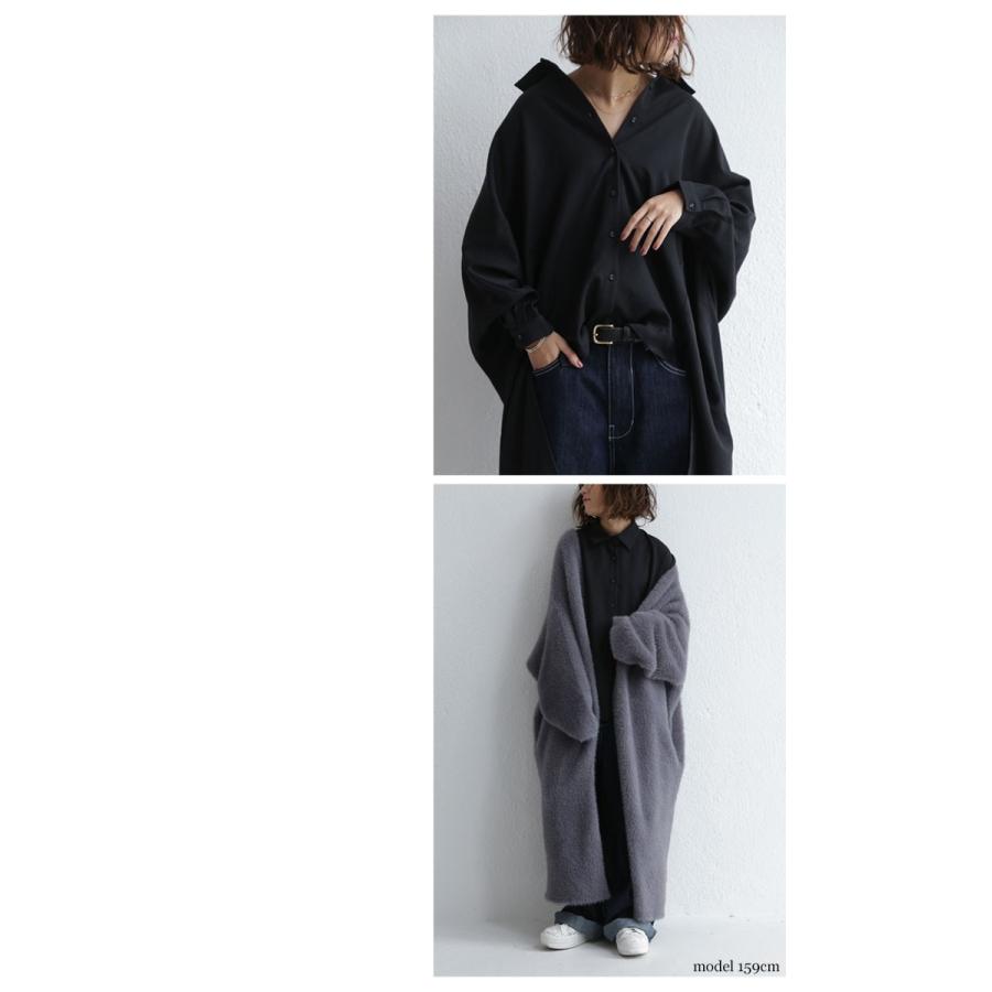 antiqua（アンティカ） トップス シャツ 長袖 レディース 前後差