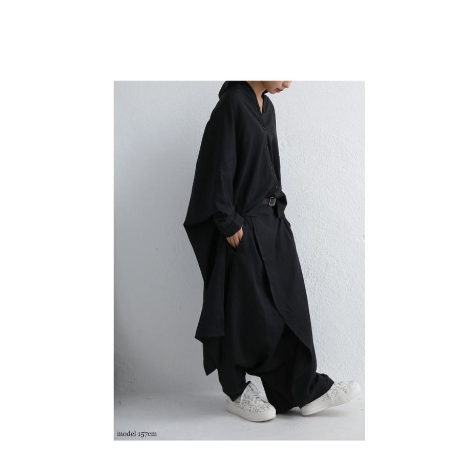 antiqua（アンティカ） トップス シャツ 長袖 レディース 前後差