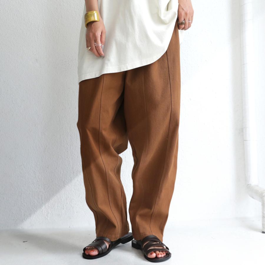 ボトムス パンツ チノパン レディース 綿 綿100 テーパード ワイドテーパードパンツ 6月10日0時 再再販 メール便不可 Pk Antiqua 通販 Yahoo ショッピング