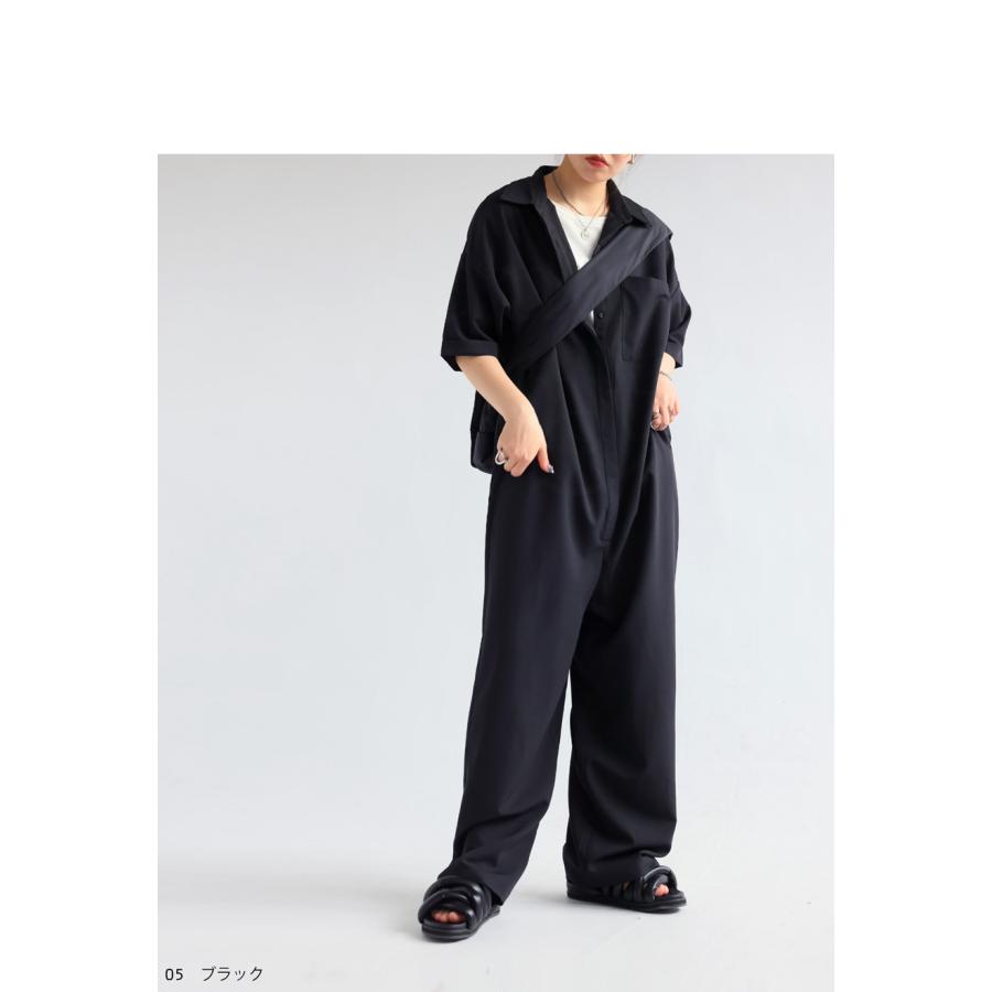 antiqua（アンティカ） オールインワン レディース 半袖 ゆったり 上品