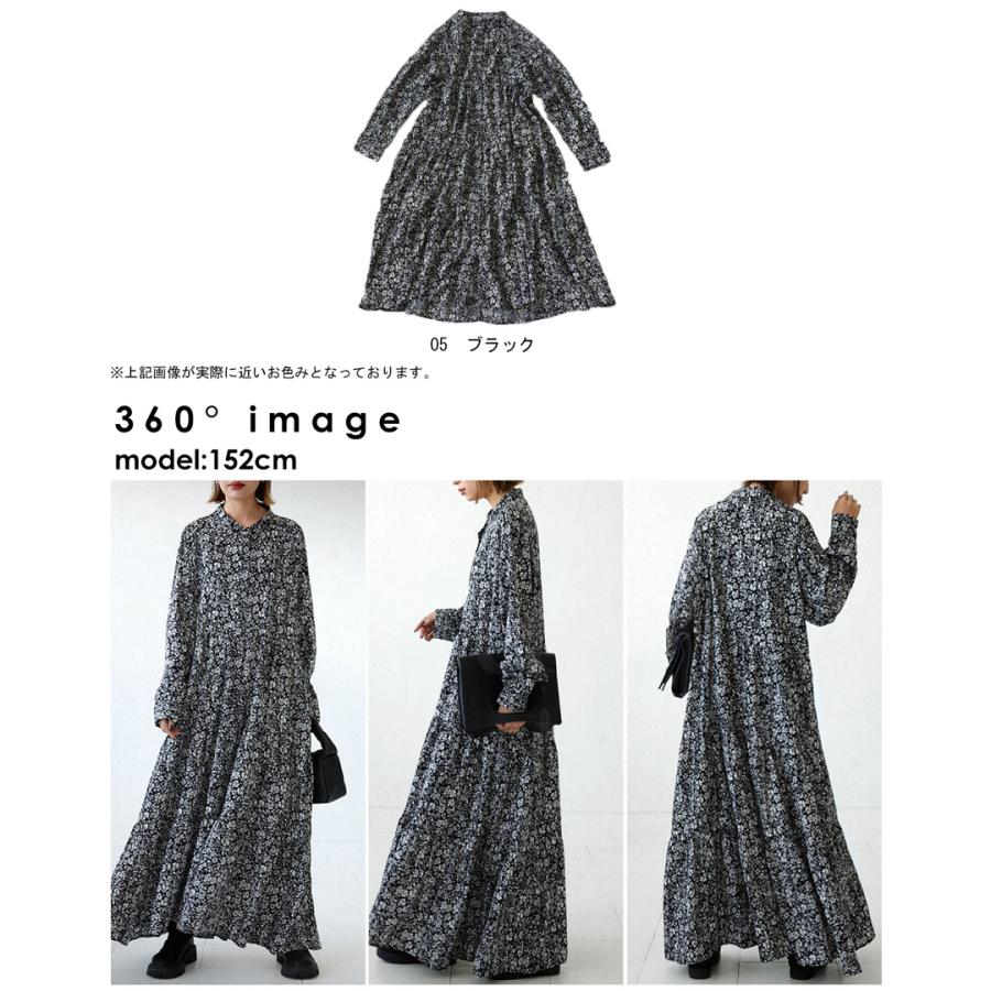 antiqua（アンティカ） 小花柄 ティアードワンピ ワンピース