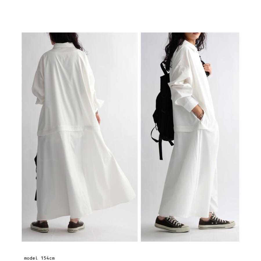 antiqua 2WAY シャツワンピース ワンピース レディース 長袖 antiqua 2WAY シャツワンピース ワンピース レディース 長袖