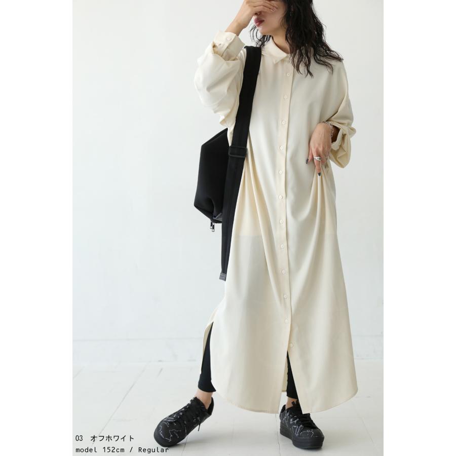 antiqua シャツワンピース ワンピース レディース ロング 長袖