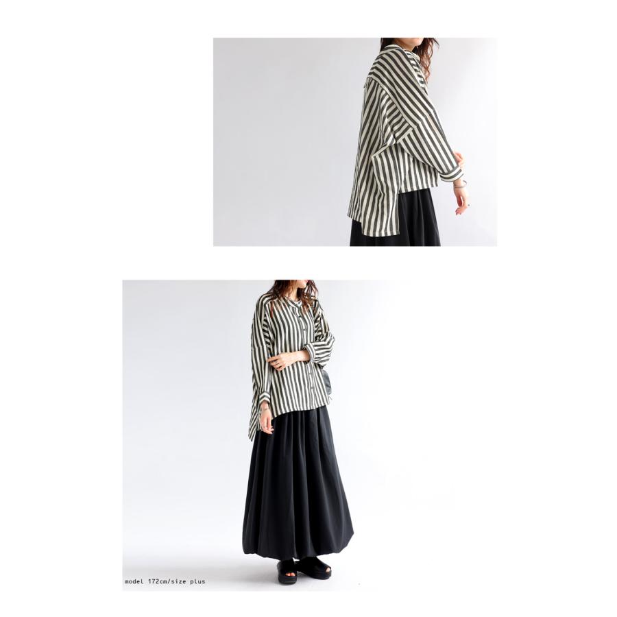 antiqua（アンティカ） ストライプシャツ シャツ レディース トップス