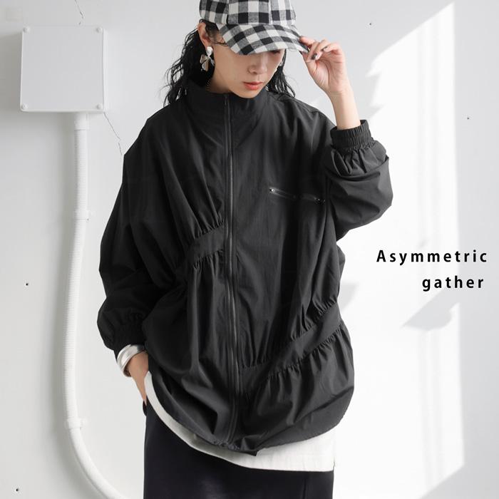 ギャザージャケット 軽アウター レディース 長袖 送料無料・再入荷 500ptメール便可 | antiqua | 16