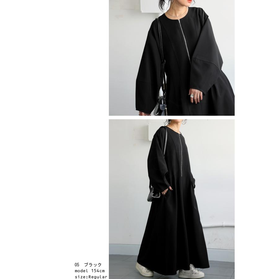 antiqua（アンティカ） ハーフジップワンピース ワンピース レディース