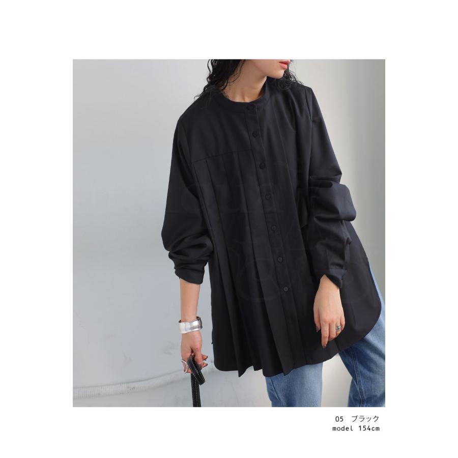 antiqua（アンティカ） プリーツシャツ シャツ レディース トップス