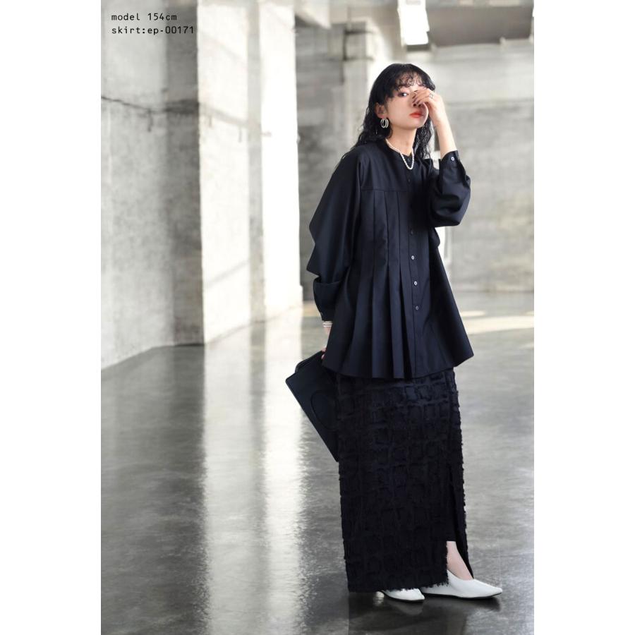 antiqua（アンティカ） プリーツシャツ シャツ レディース トップス