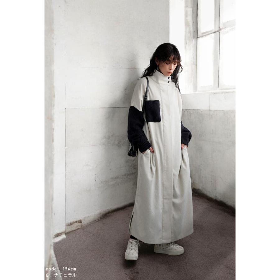 antiqua（アンティカ） 袖ニットワンピース ワンピース レディース