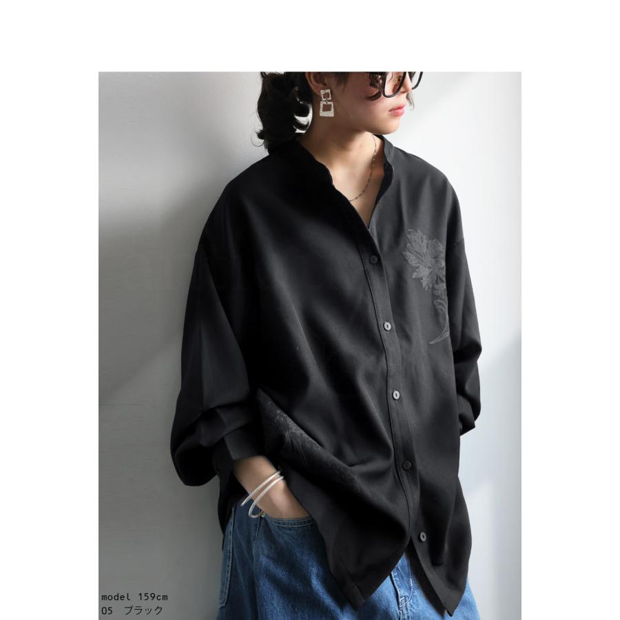 antiqua（アンティカ） 刺繍シャツ シャツ レディース トップス 長袖
