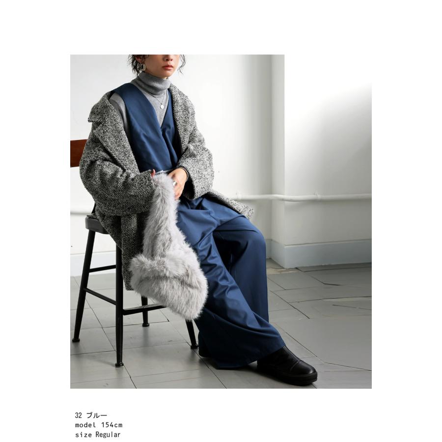 antiqua（アンティカ） Vネック オールインワン レディース ボトムス