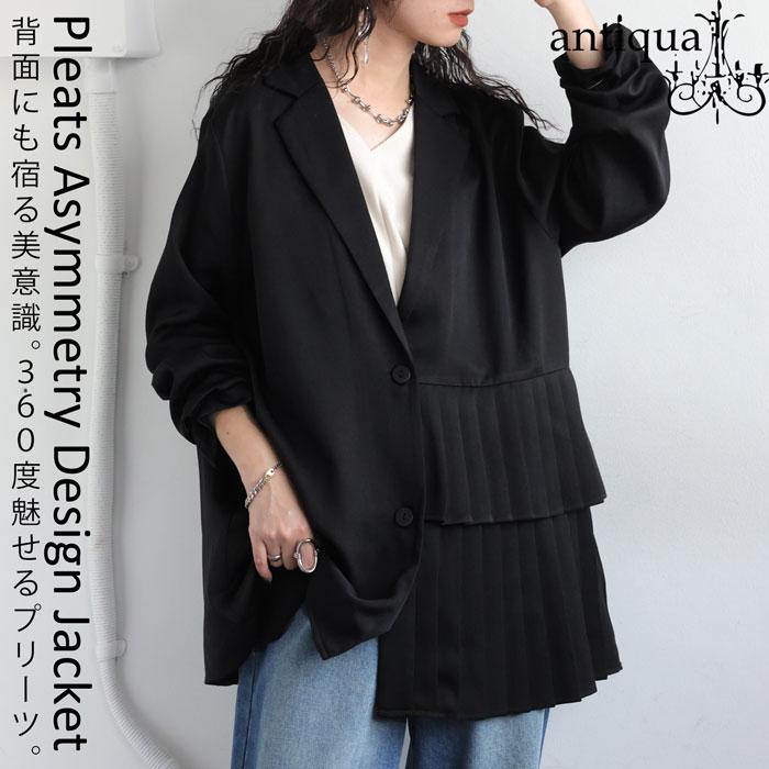 antiqua（アンティカ） プリーツジャケット ジャケット レディース