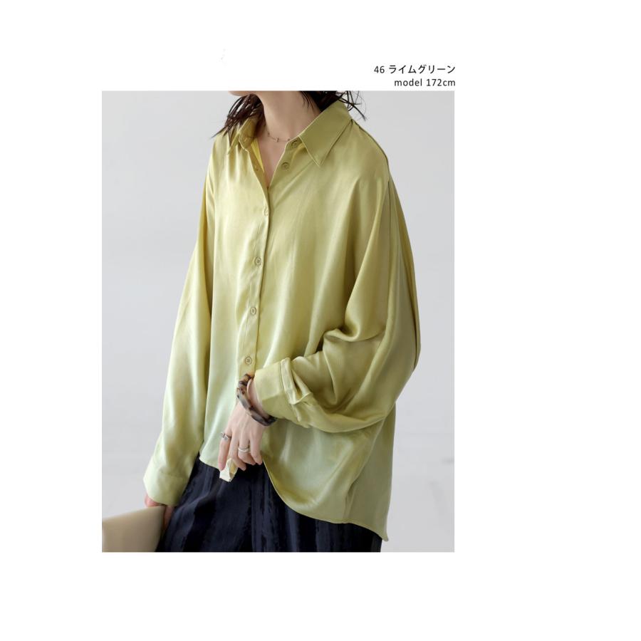 antiqua（アンティカ） シボ感シャツ シャツ レディース トップス 長袖