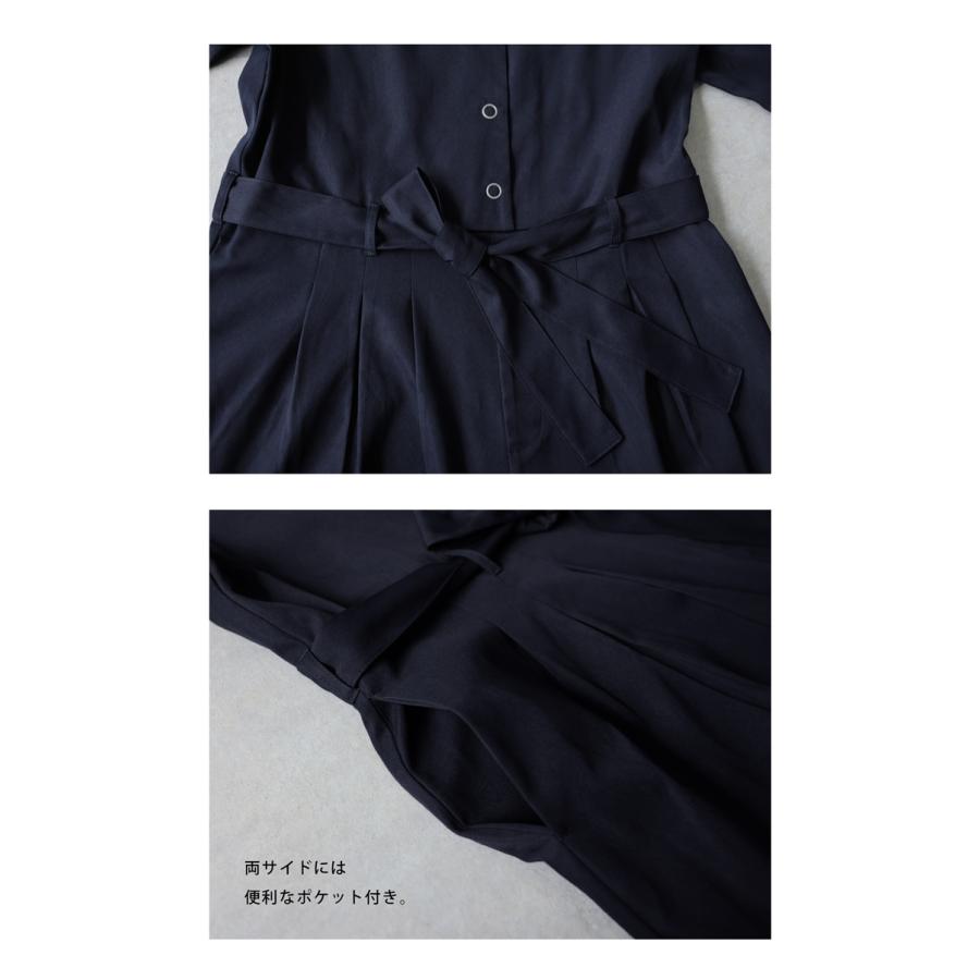antiqua（アンティカ） オールインワン レディース 半袖 無地 Vネック