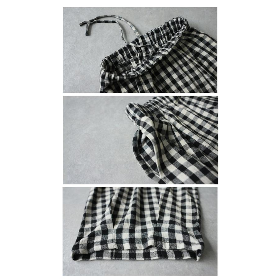 antiqua（アンティカ） バルーンパンツ レディース チェック柄 ロング