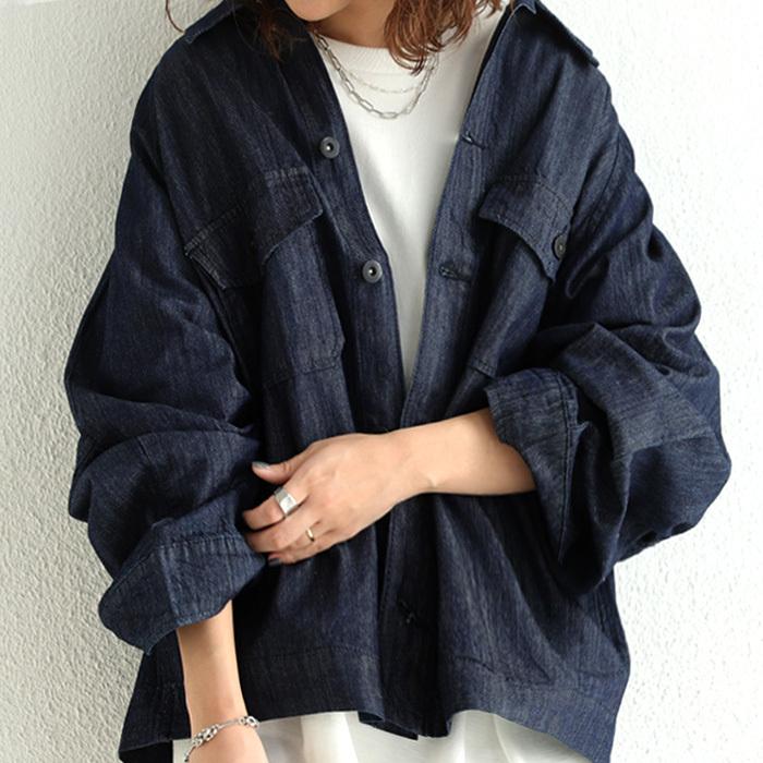 アウター ジャケット 長袖 レディース 綿 綿100 デニム ビッグデニムジャケット 再再販 メール便不可 母の日 Pl Antiqua 通販 Yahoo ショッピング