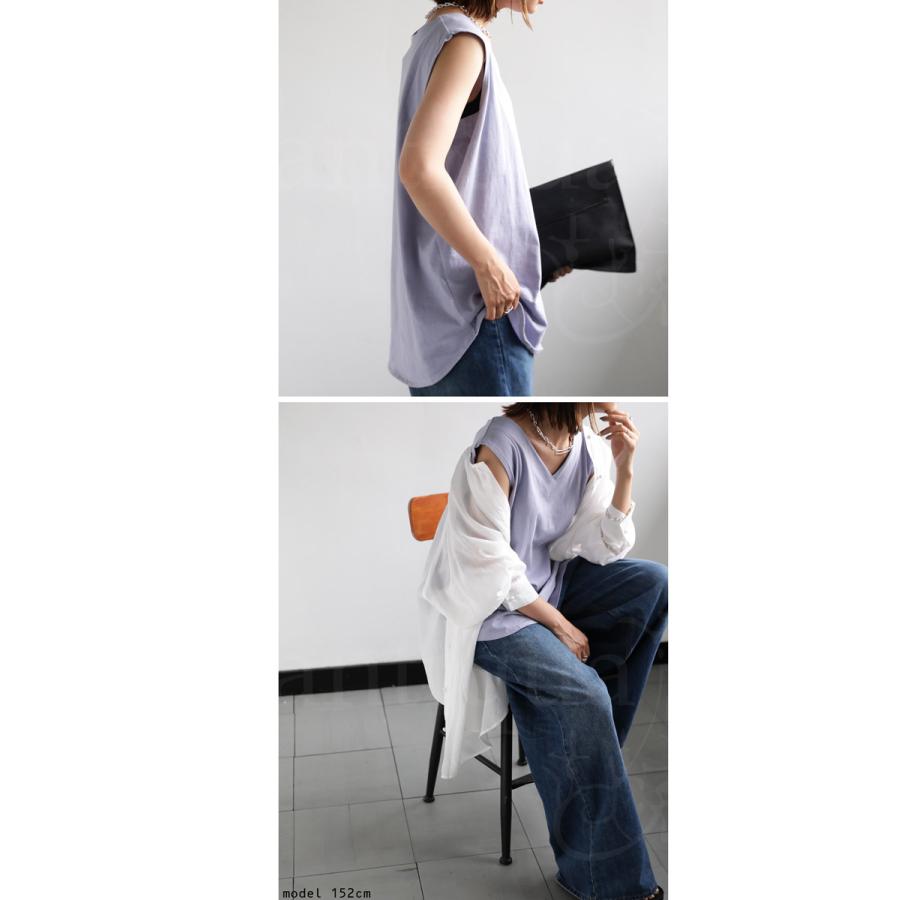 トップス タンクトップ レディース ノースリーブ ｖネック ｖネックタンク 再再販 50ptメール便可 母の日 Pn Antiqua 通販 Yahoo ショッピング