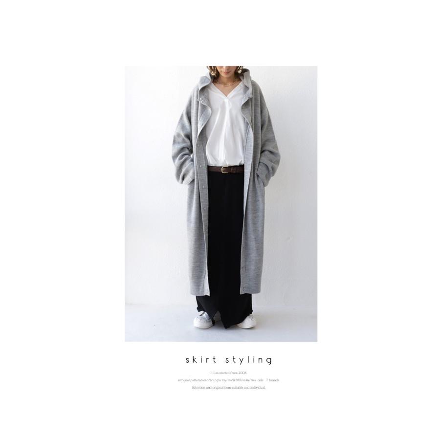 antiqua（アンティカ） アウター コート ノーカラー 長袖 レディース