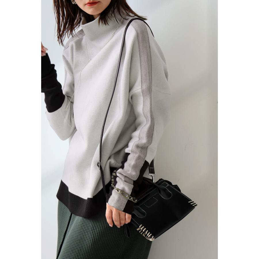 antiqua（アンティカ） 配色ニット ニット レディース トップス 長袖