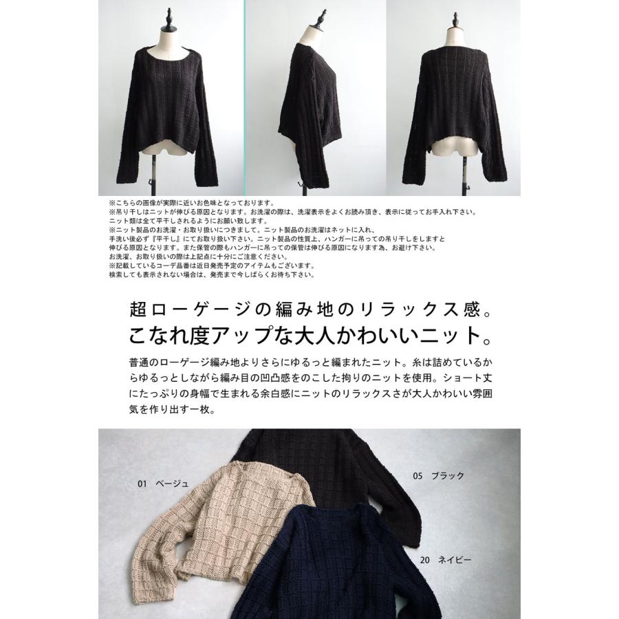 antiqua（アンティカ） ローゲージニット ニット レディース 長袖