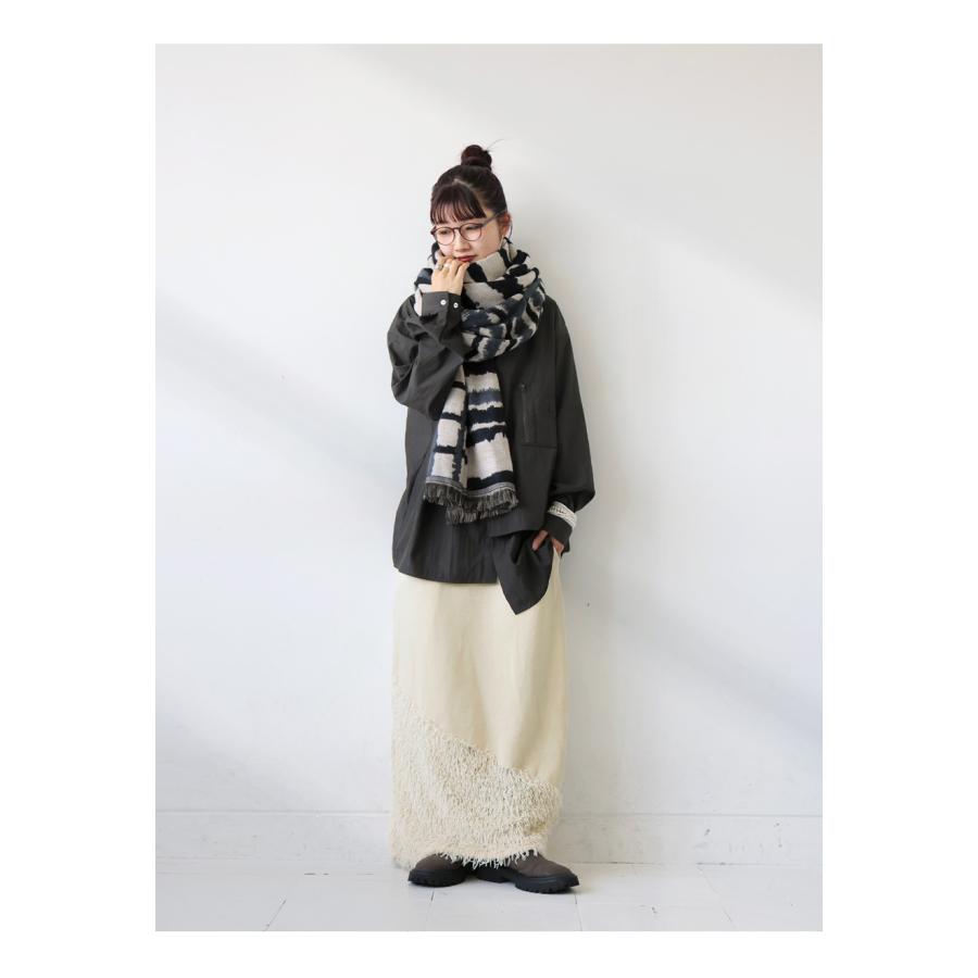 antiqua（アンティカ） フェザー スカート レディース ロング Iライン