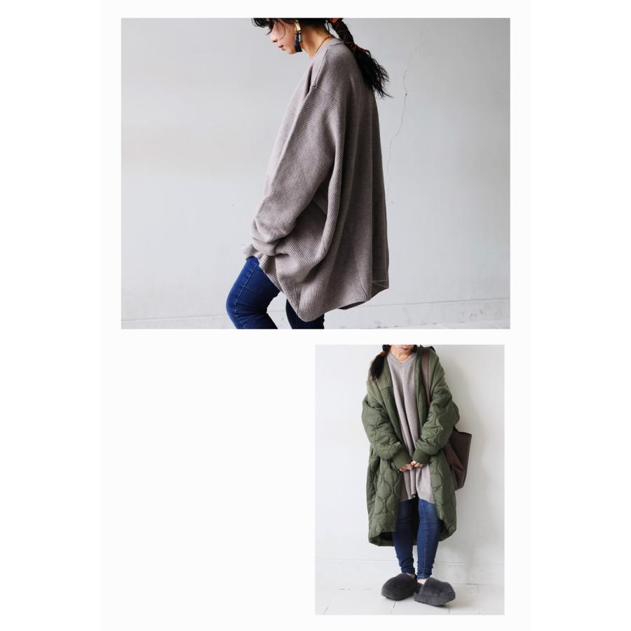 antiqua（アンティカ） Vネック ワイドニット レディース トップス