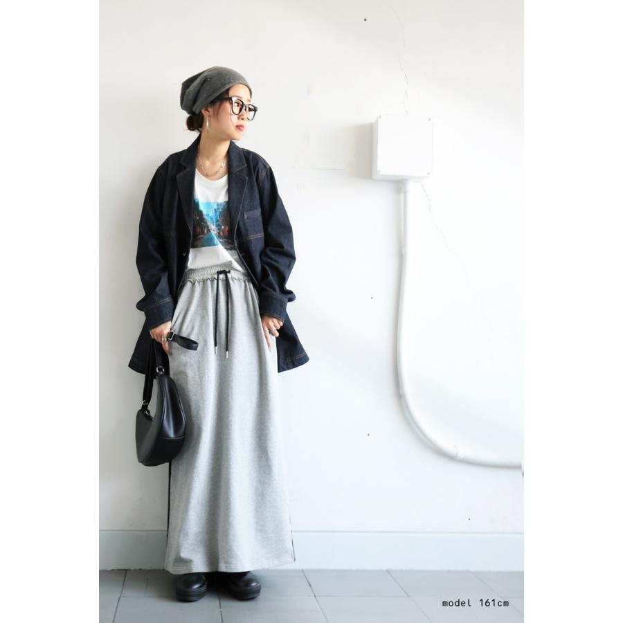 antiqua（アンティカ） 裏毛ロングスカート レディース ボトムス