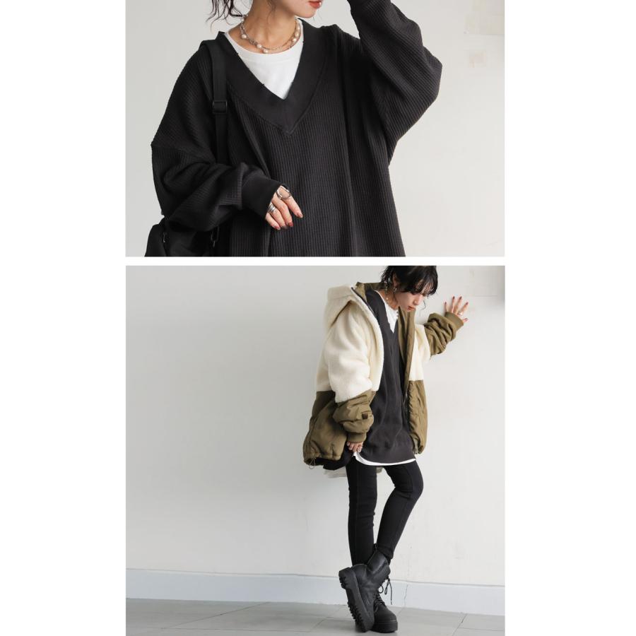 Deuxieme Classe AGAIN V NECK KNIT 新品タグ付き ピグメント加工 鬼ワッフル VネックPO レディース 送料無料・再入荷
