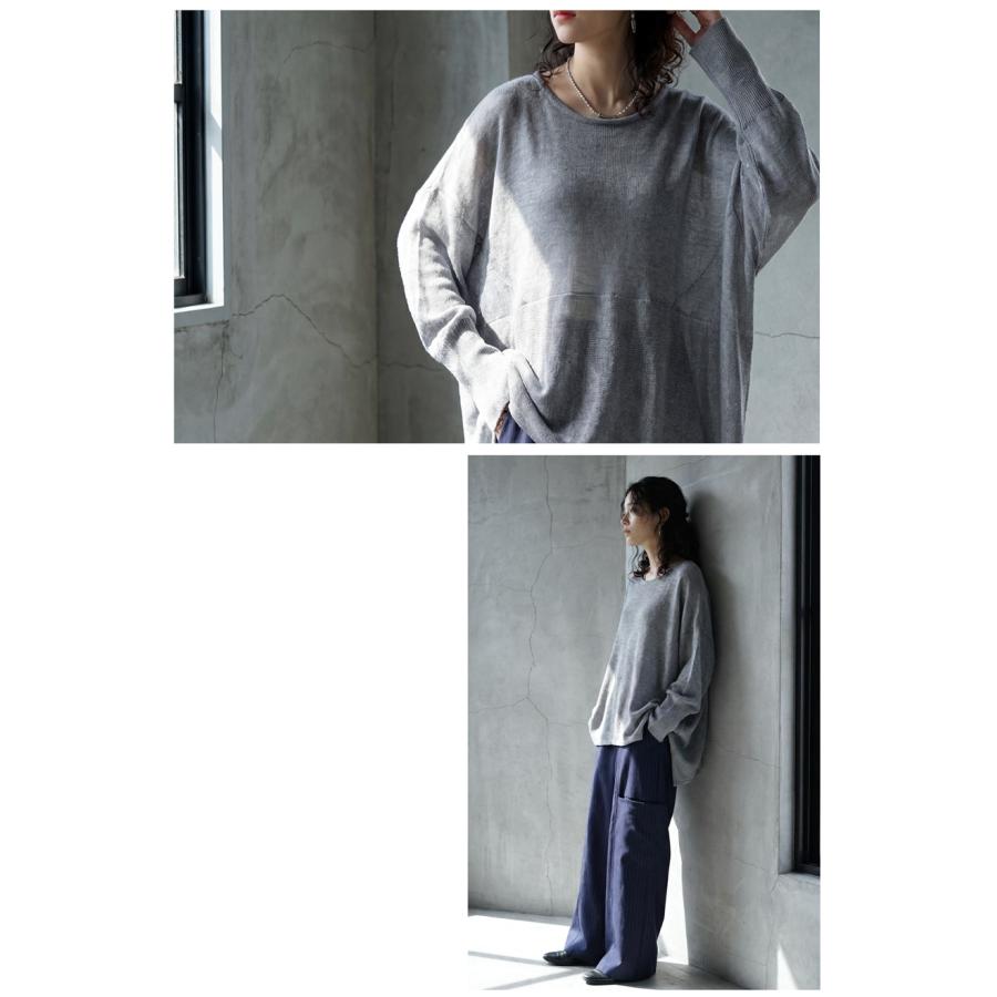 antiqua⭐ざっくり変形ドルマンニット antiqua（アンティカ） 予約5月下旬納期 変形 ニットトップス