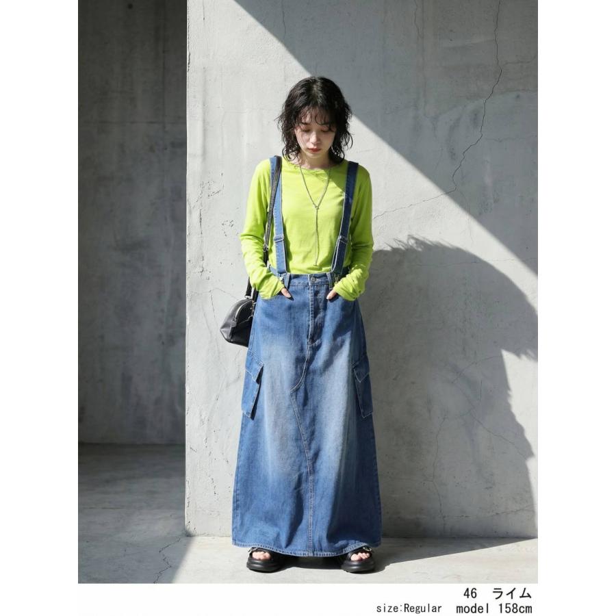 まとめて最大10％OFF18日19時〜22日10時 シアーロンT レディース 綿100 長袖 Uネック カットソー ・再入荷 50ptメール便可 | antiqua | 26