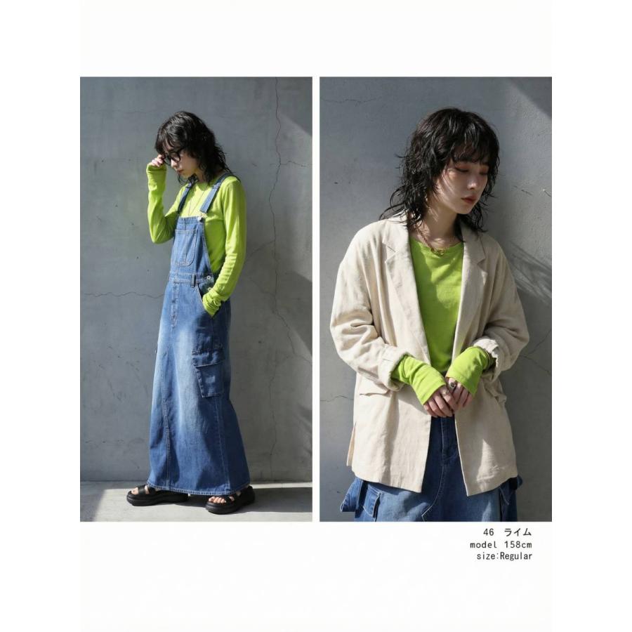 まとめて最大10％OFF18日19時〜22日10時 シアーロンT レディース 綿100 長袖 Uネック カットソー ・再入荷 50ptメール便可 | antiqua | 11