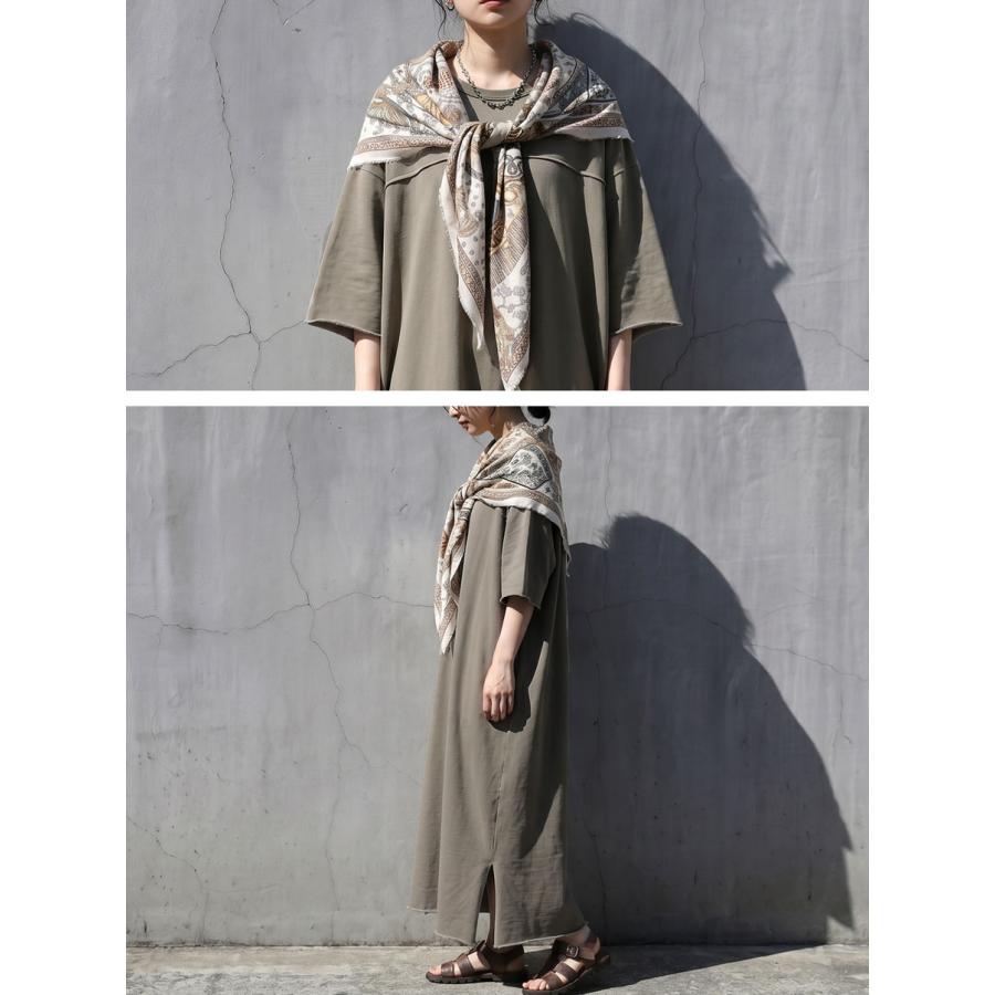 antiqua（アンティカ） ワンピース レディース 半袖 ロング クルー
