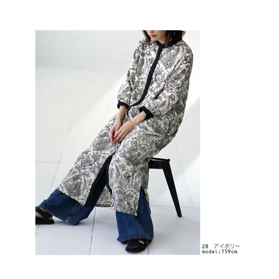antiqua（アンティカ） トワルドジュイ柄 シャツワンピース レディース