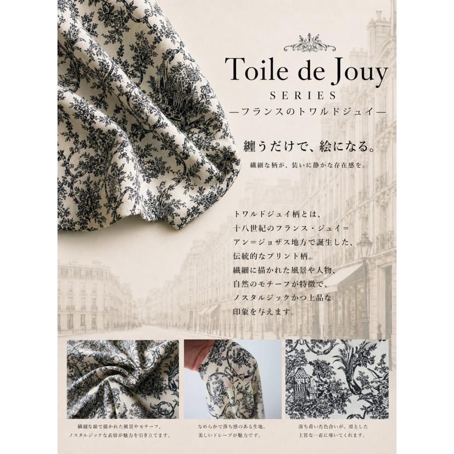 antiqua（アンティカ） トワルドジュイ柄 ワンピース レディース 半袖
