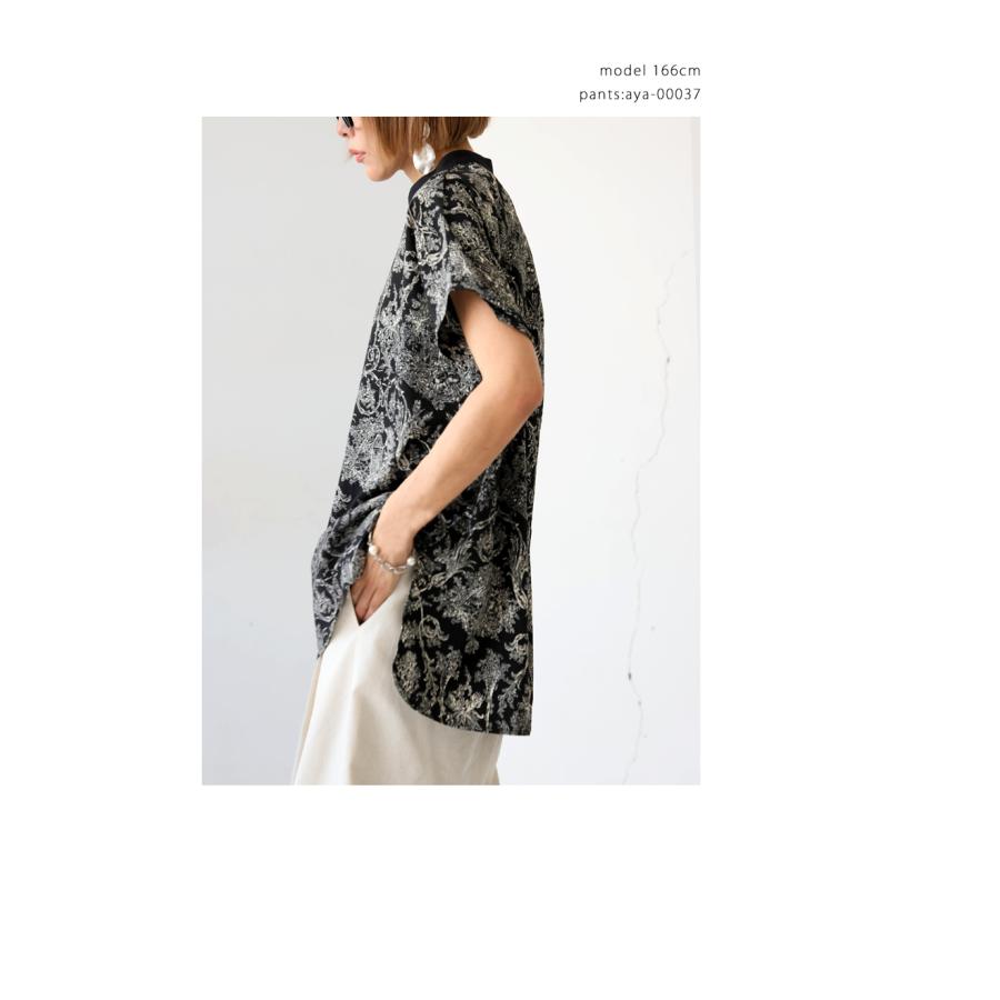 antiqua（アンティカ） トワルドジュイ柄 シャツ レディース 半袖