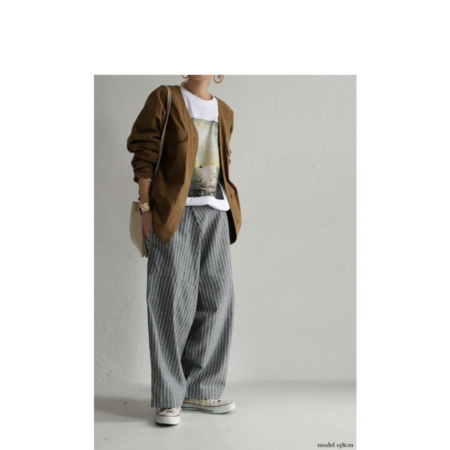 antiqua（アンティカ） ボトムス パンツ レディース ストライプ柄