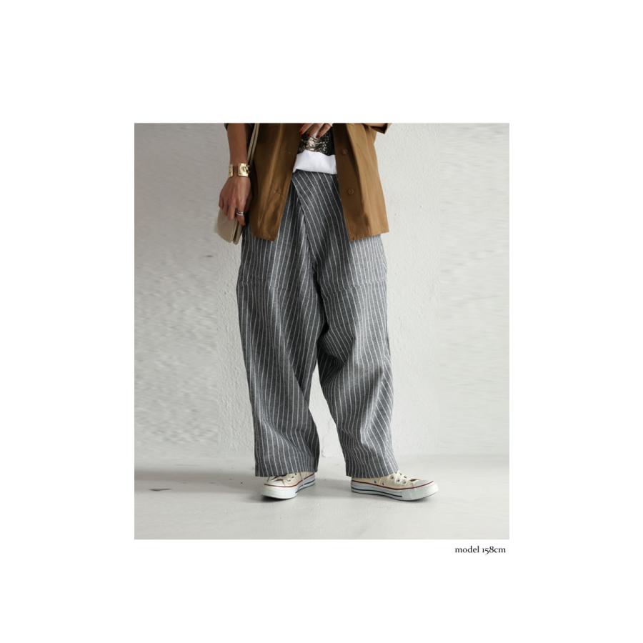 antiqua（アンティカ） ボトムス パンツ レディース ストライプ柄