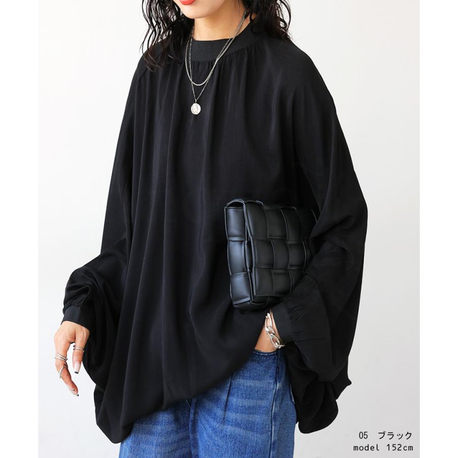 antiqua ドルマントップス レディース トップス 長袖 無地 送料