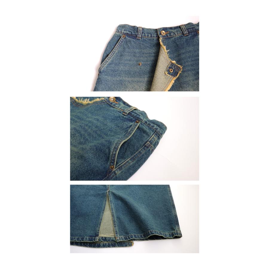 antiqua デニム巻きスカート スカート レディース ボトムス 送料