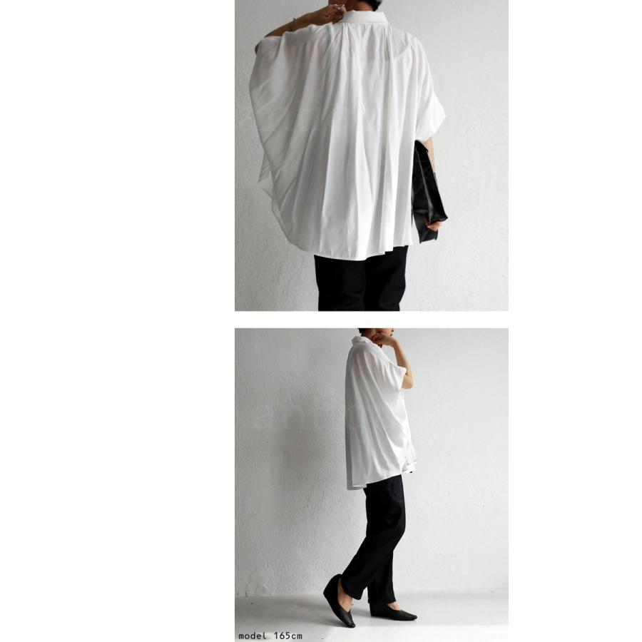 antiqua 半袖ワイドシャツ シャツ レディース トップス 半袖