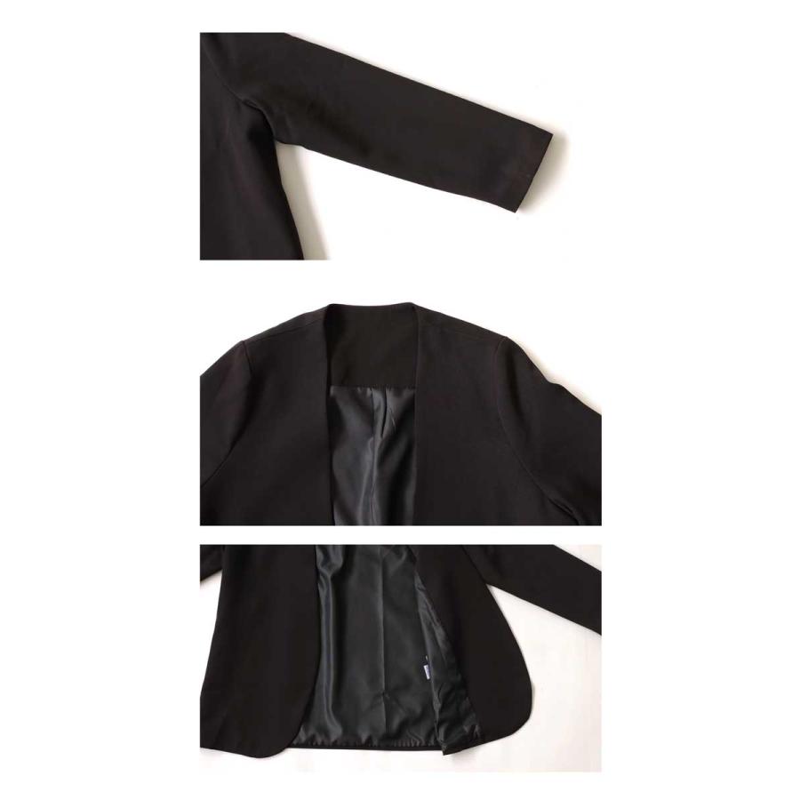 新品　試着のみ⭐︎ANAYI⭐︎ノーカラージャケット 黒 ストレッチクロスノーカラー ジャケット|ANAYI OFFICIAL ONLINE