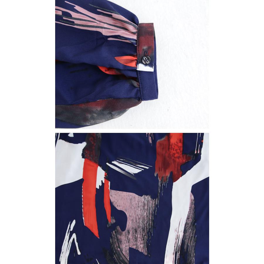 ワンピース 長袖 ロング マキシ丈 柄ワンピ 総柄 送料無料・再再販。メール便不可