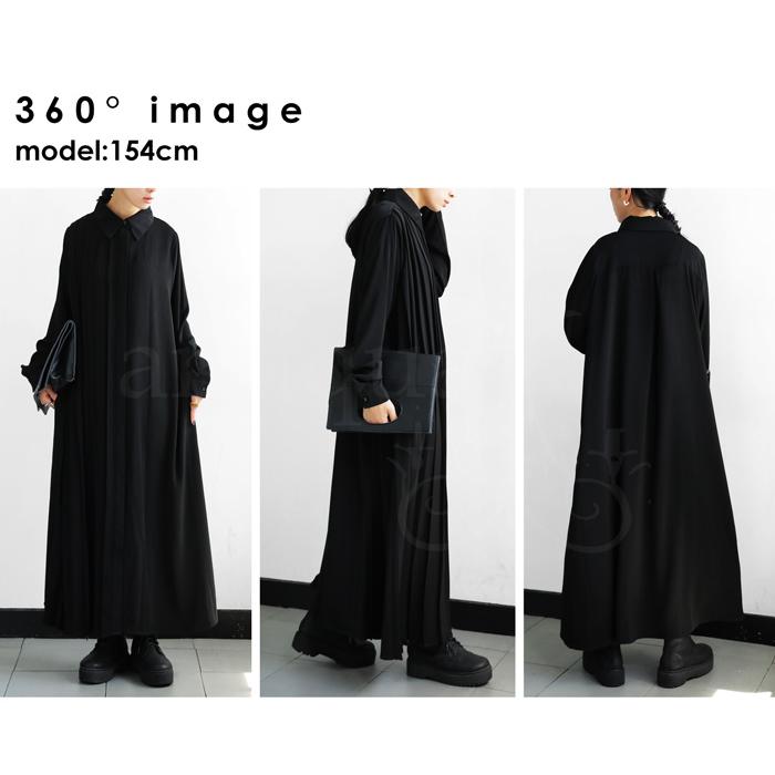 antiqua（アンティカ） アシメプリーツワンピース ワンピース