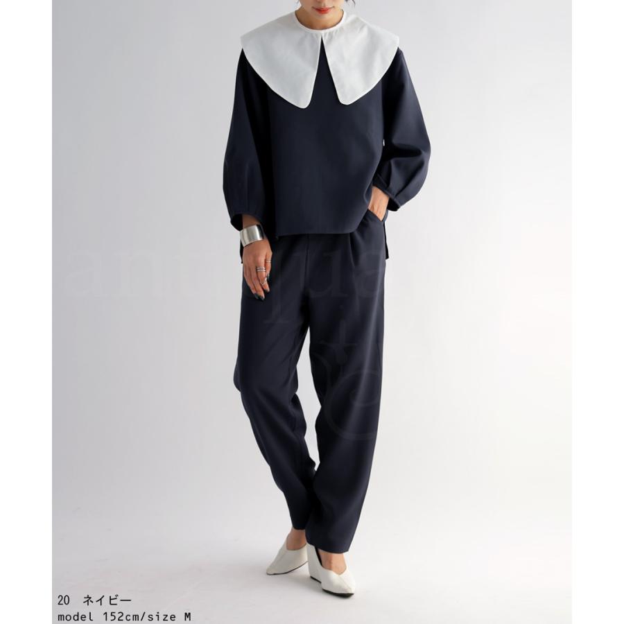 antiqua セットアップ レディース ブラウス パンツ 上下セット