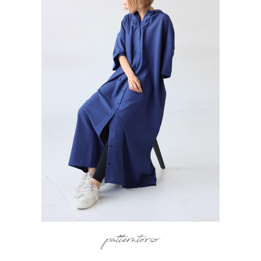 antiqua シャツワンピース ワンピース レディース ロング 半袖