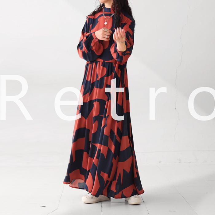 ANNTIAN アンティアン シルク 総柄 変形ワンピース ANNTIAN アンティアン シルク 総柄 変形ワンピース