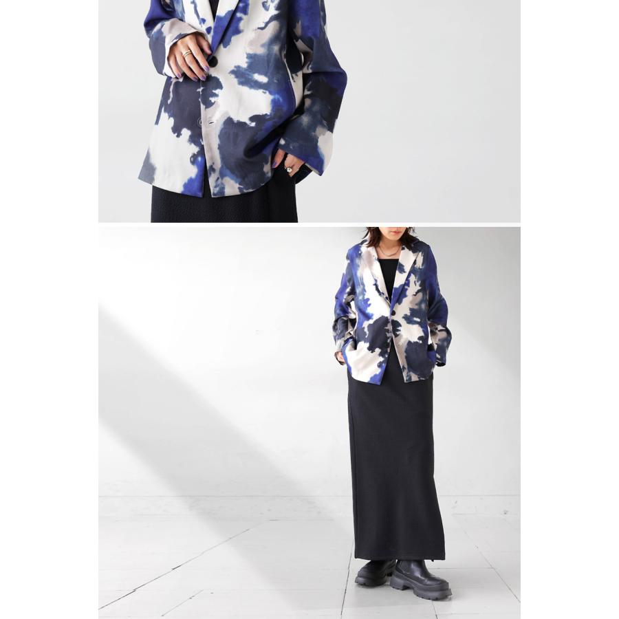 antiqua（アンティカ） 水彩柄ジャケット ジャケット トップス